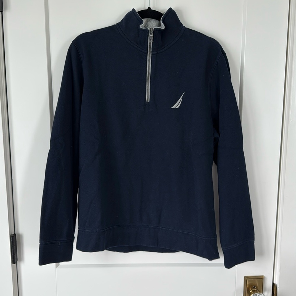 Nautica men’s navy quarter zip
